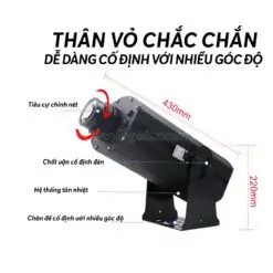 Thân vỏ đèn chiếu logo 300w