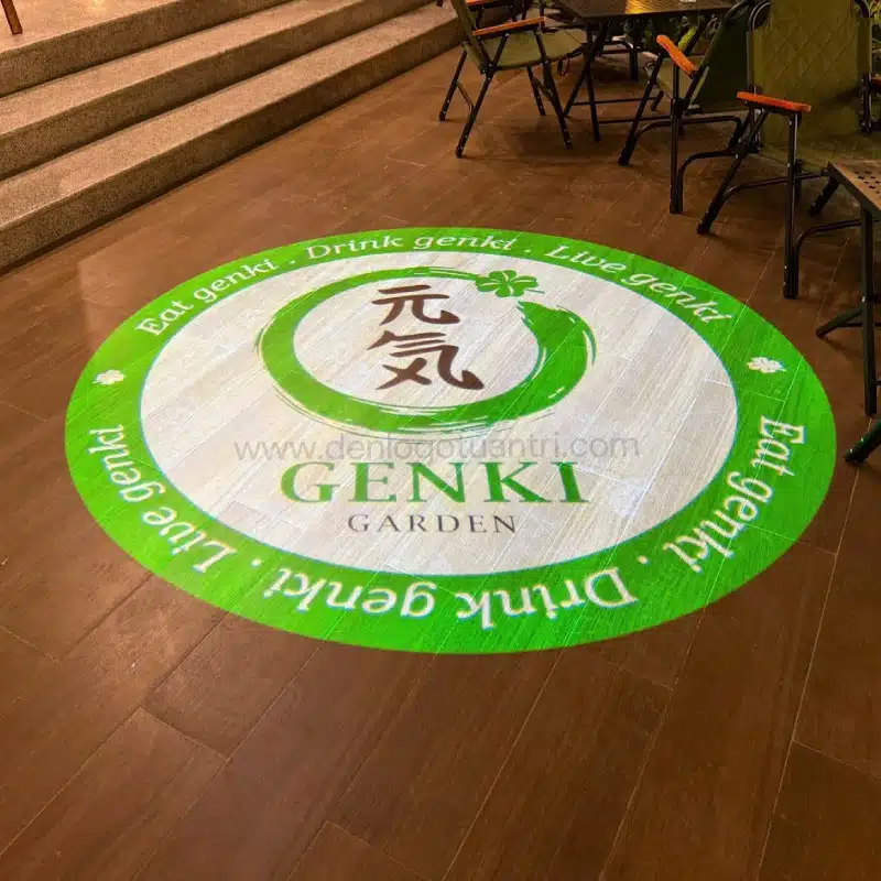 Đèn chiếu logo âm trần 80w 2 Den Chieu Logo Am Tran Genki