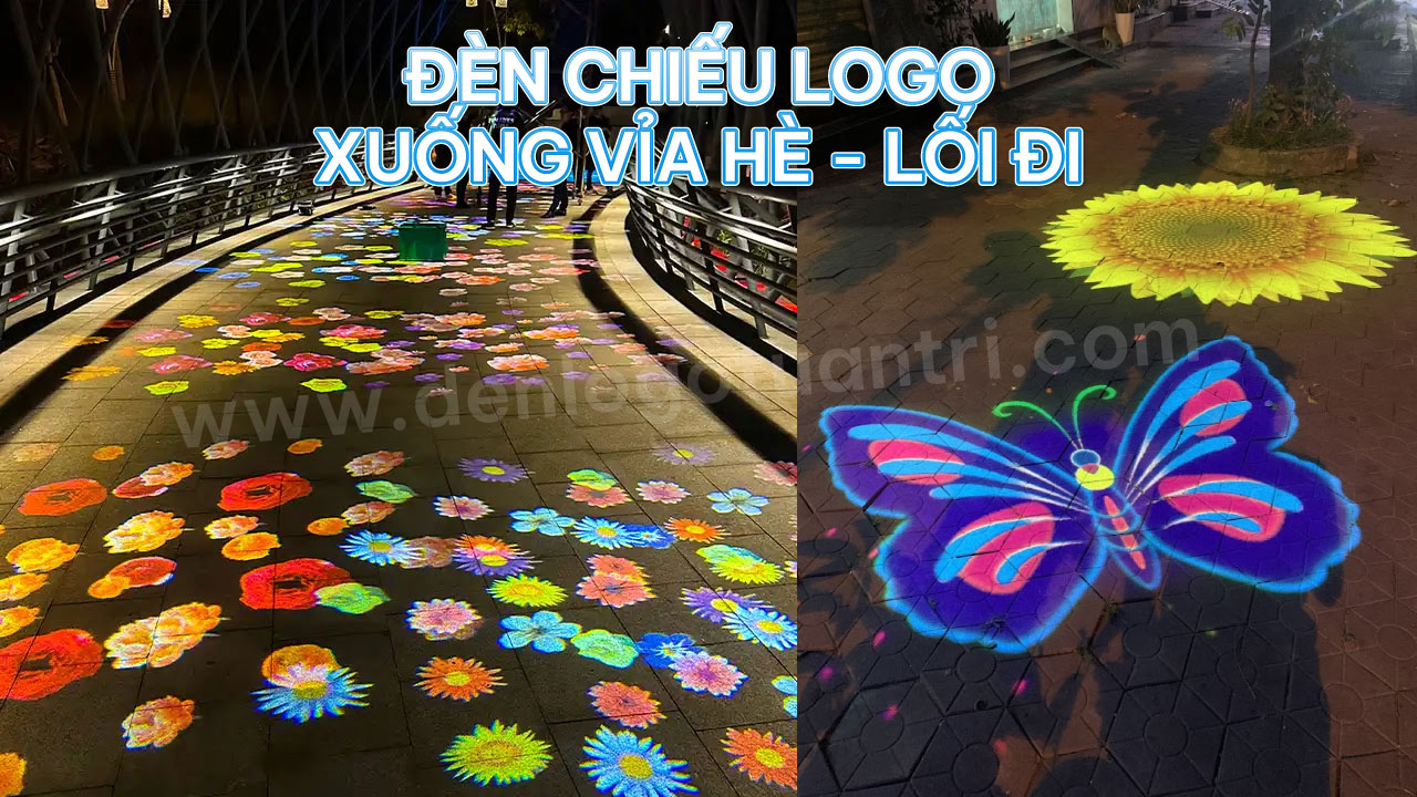 Đèn chiếu logo xuống đường 6 Đèn chiếu logo xuống lòng đường có đẹp không