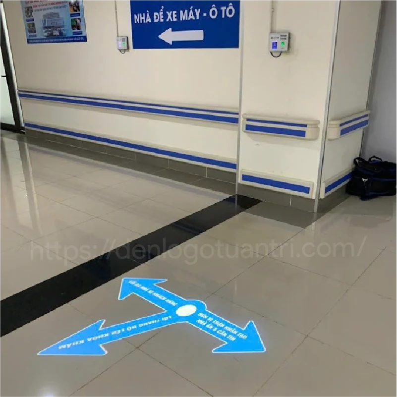 Đèn chiếu chỉ dẫn bệnh viện xuống sàn, tường 18 Anh Thuc Te Den Am Tran Chieu Gobo