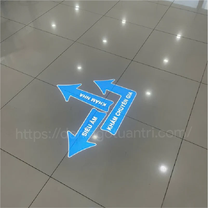 Đèn chiếu chỉ dẫn bệnh viện xuống sàn, tường 16 Cac Loai Mau Sac Lang Kinh Den Am Tran